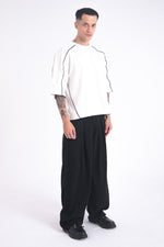 Load image into Gallery viewer, Archive Linen Denim Jeans: Black