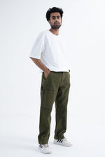 Load image into Gallery viewer, green carpenter pants in relaxed fit