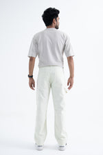 Load image into Gallery viewer, back angle mint yellow relaxed fit denim