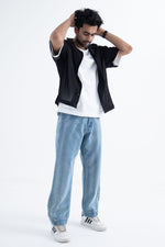 Load image into Gallery viewer, men's jeans baggy loose fit twisted seams