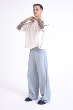 Load image into Gallery viewer, SuperBaggy Jeans: Contrast Grey