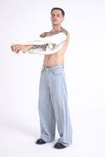 Load image into Gallery viewer, SuperBaggy Jeans: Contrast Grey