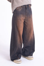 Load image into Gallery viewer, SuperBaggy Jeans: Orange Tint