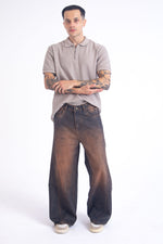 Load image into Gallery viewer, SuperBaggy Jeans: Orange Tint