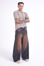 Load image into Gallery viewer, SuperBaggy Jeans: Orange Tint