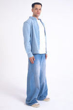 Load image into Gallery viewer, SuperBaggy Jeans: Ocean Blue