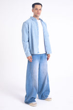 Load image into Gallery viewer, SuperBaggy Jeans: Ocean Blue