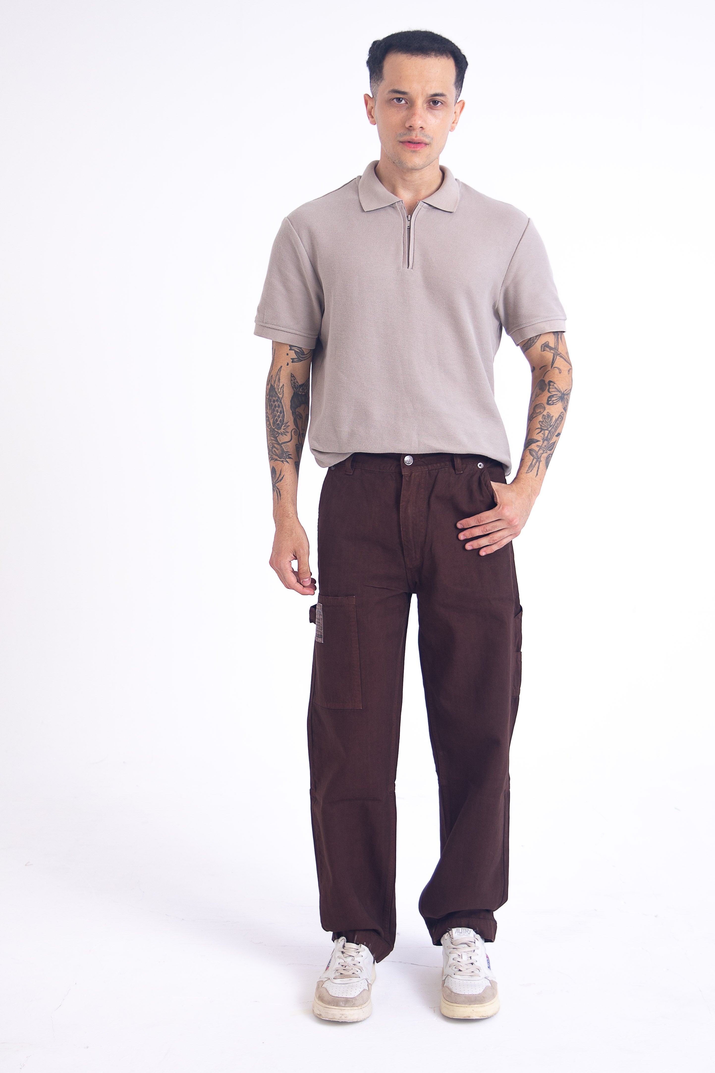 Urban Hike Carpenter Relaxed Jeans: Chocolate