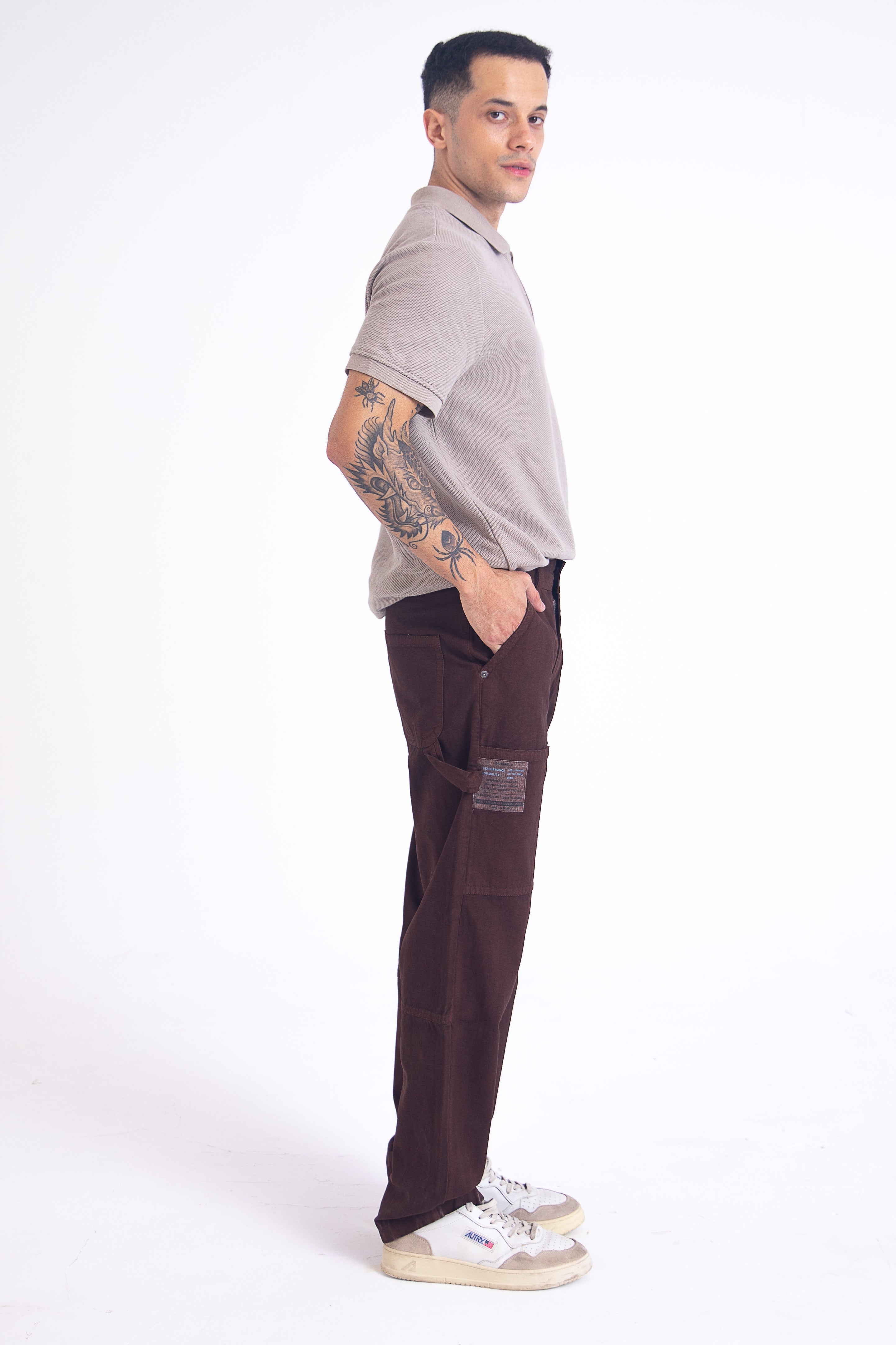 Urban Hike Carpenter Relaxed Jeans: Chocolate