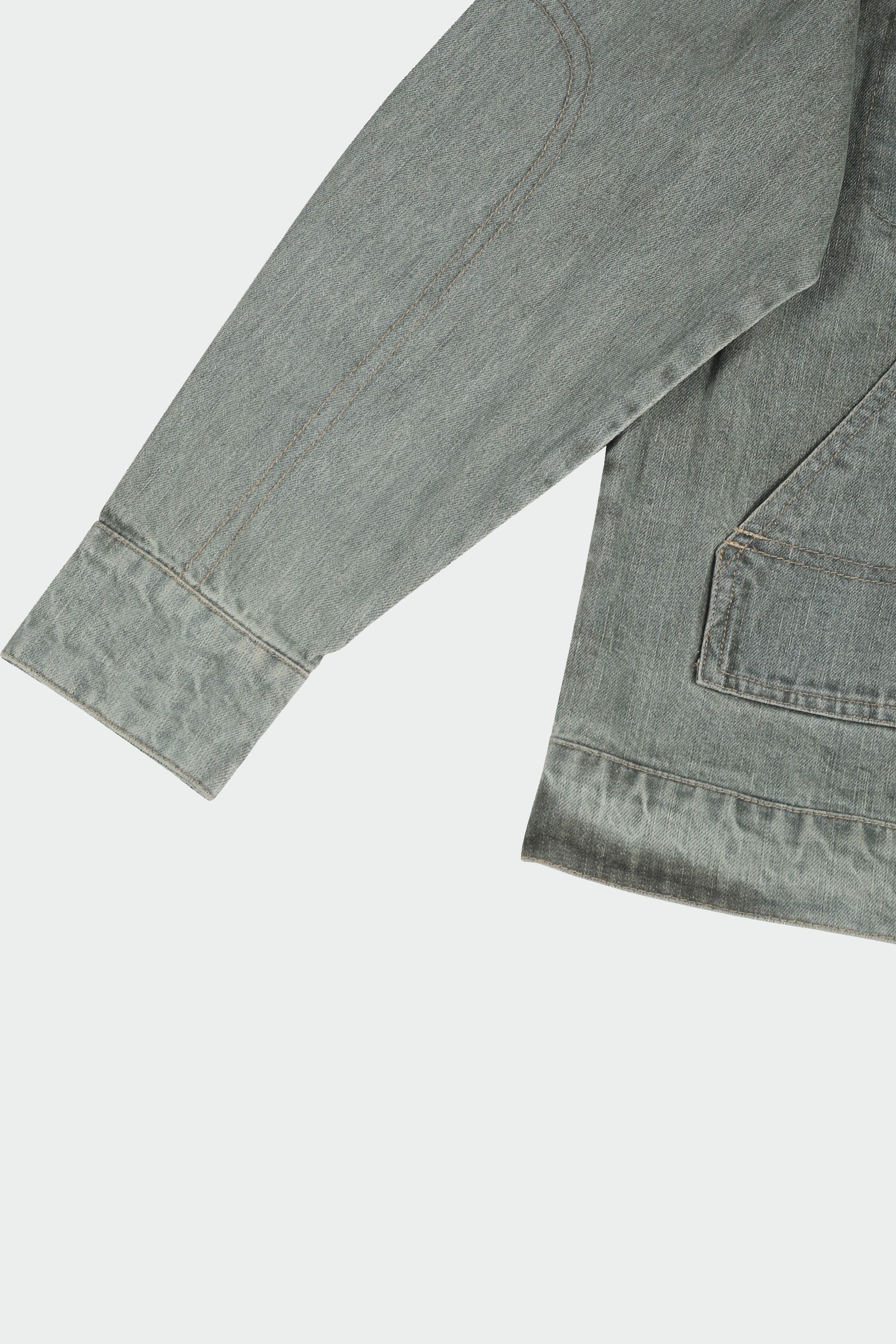 All Season Tinted Grey Jacket bottom details