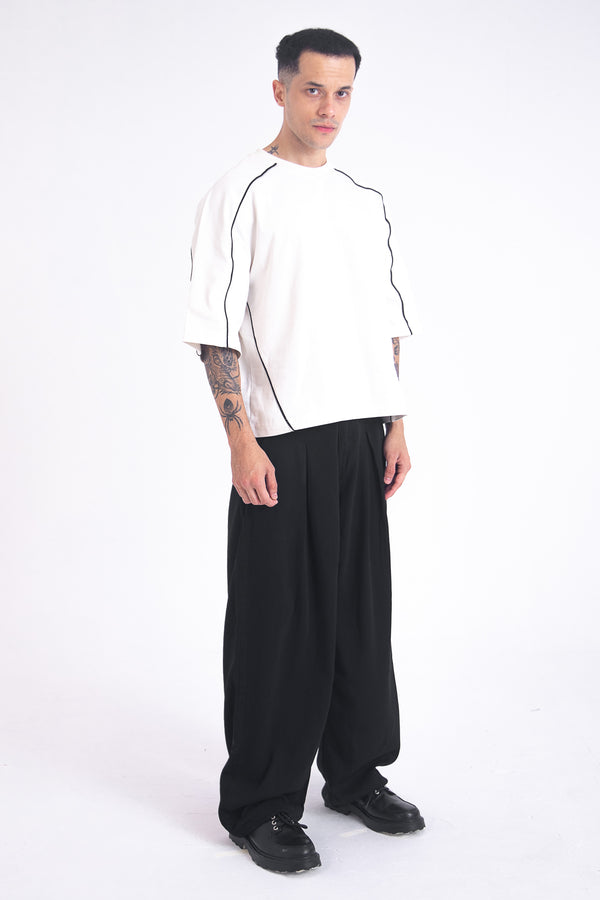 Archive Linen Denim Jeans: Black