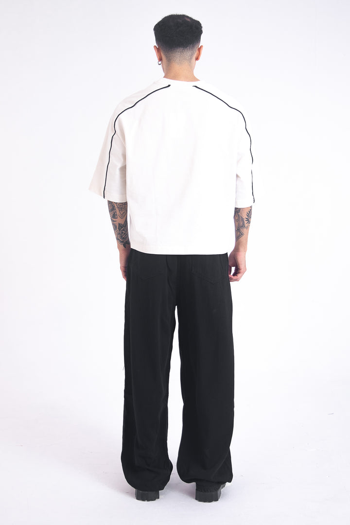 Archive Linen Denim Jeans: Black