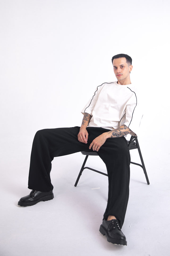 Archive Linen Denim Jeans: Black