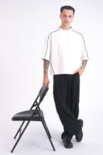 Load image into Gallery viewer, Archive Linen Denim Jeans: Black
