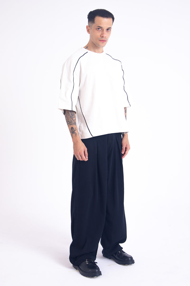 Archive Linen Denim Jeans: Black