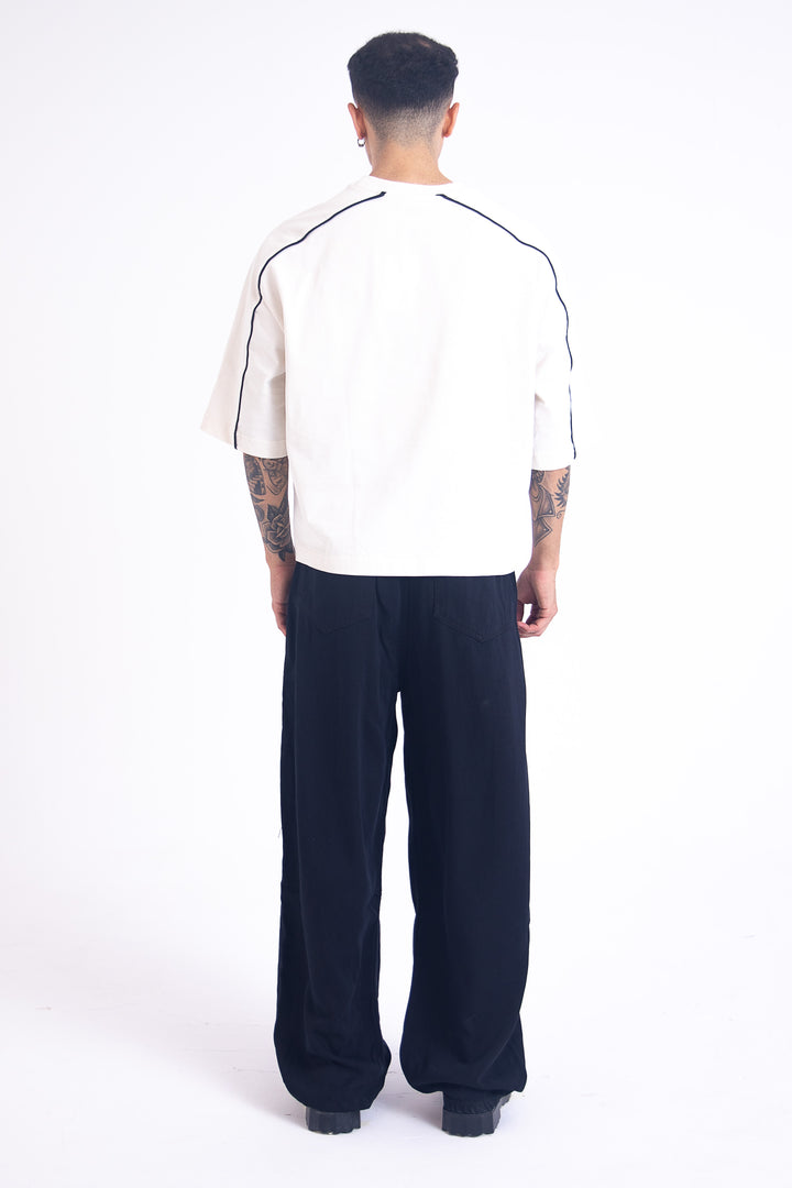 Archive Linen Denim Jeans: Black