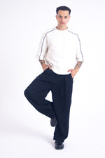 Load image into Gallery viewer, Archive Linen Denim Jeans: Black
