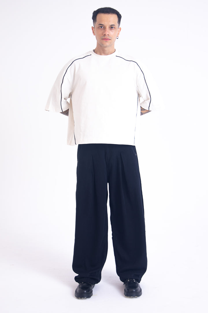 Archive Linen Denim Jeans: Black