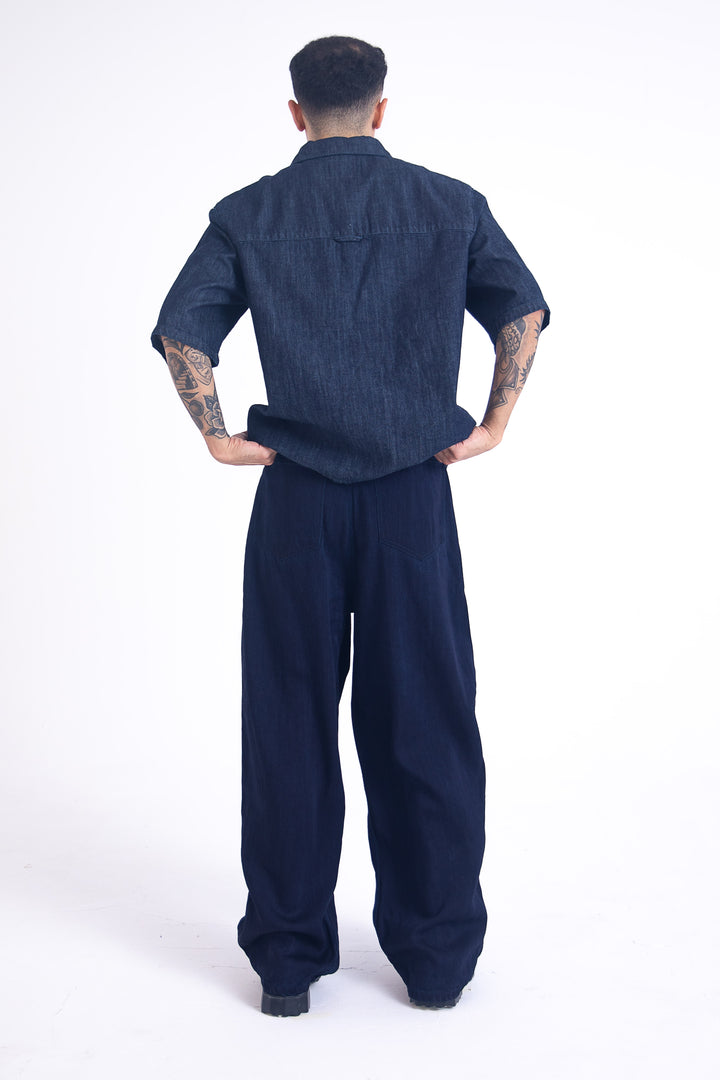 Archive Linen Denim Jeans: Indigo