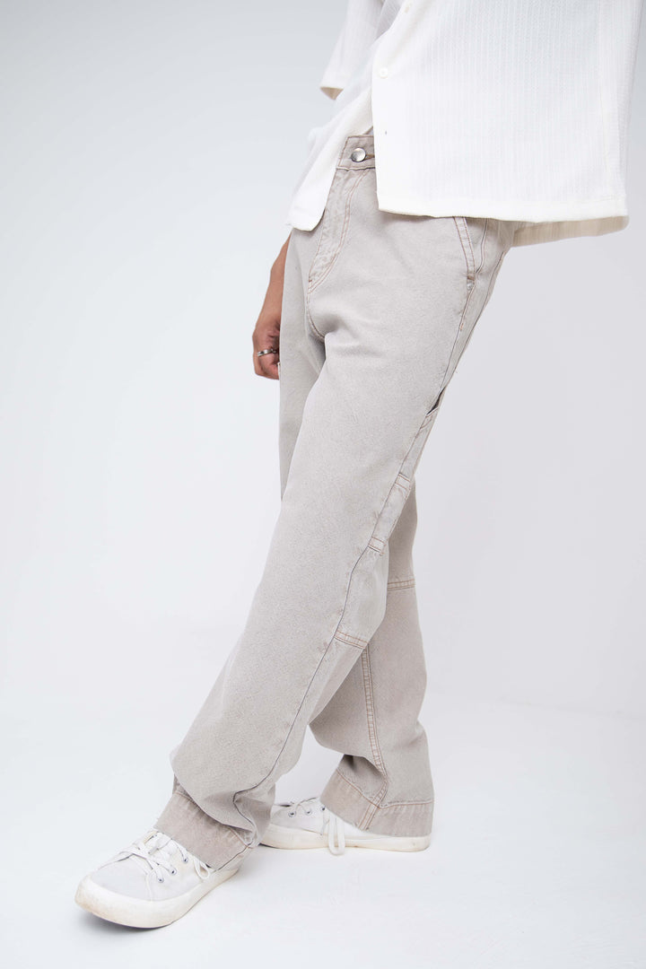 dusty grey relaxed fit jeans