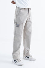 Load image into Gallery viewer, front angle relaxed fit jeans in dusty grey
