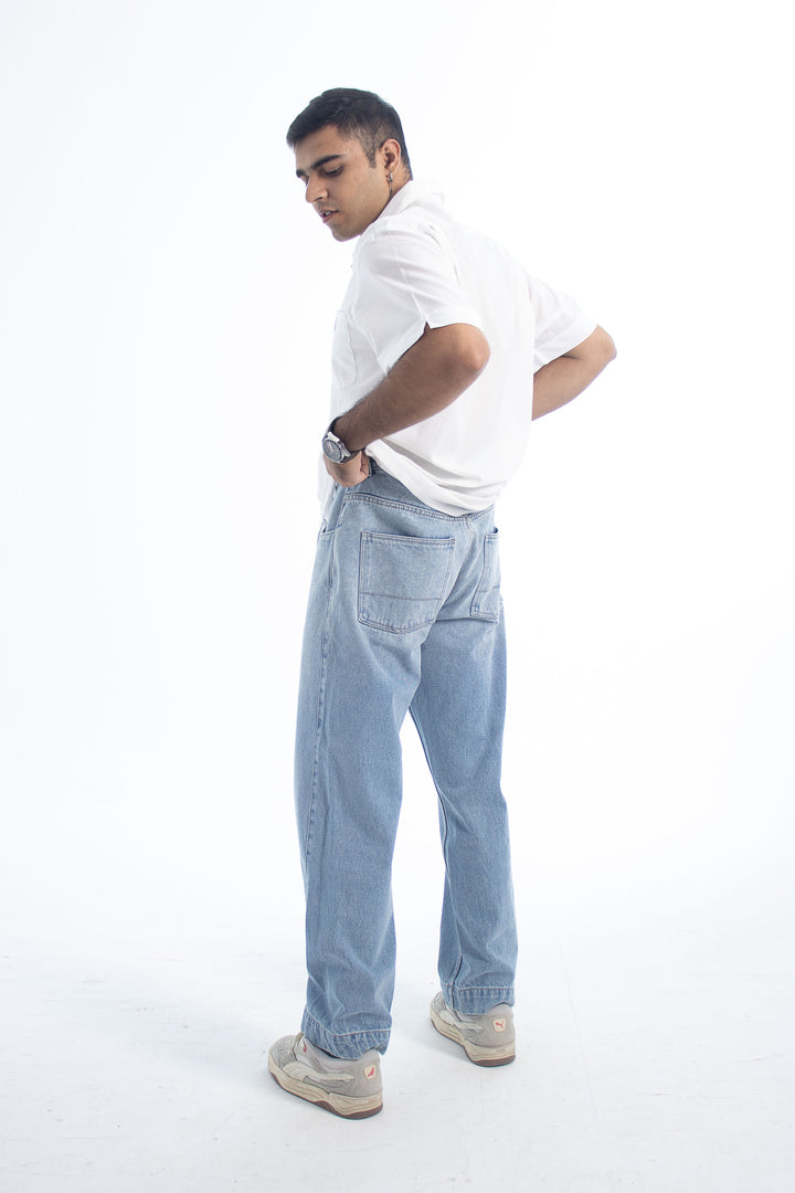 Metro Comfort Loose Jeans: Skyline Fade
