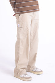 Ripstop Cargo Pants beige color front view