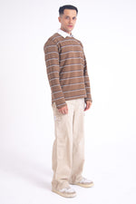 Load image into Gallery viewer, Ripstop Cargo Pants beige color front view
