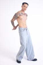 Load image into Gallery viewer, SuperBaggy Jeans: Contrast Grey
