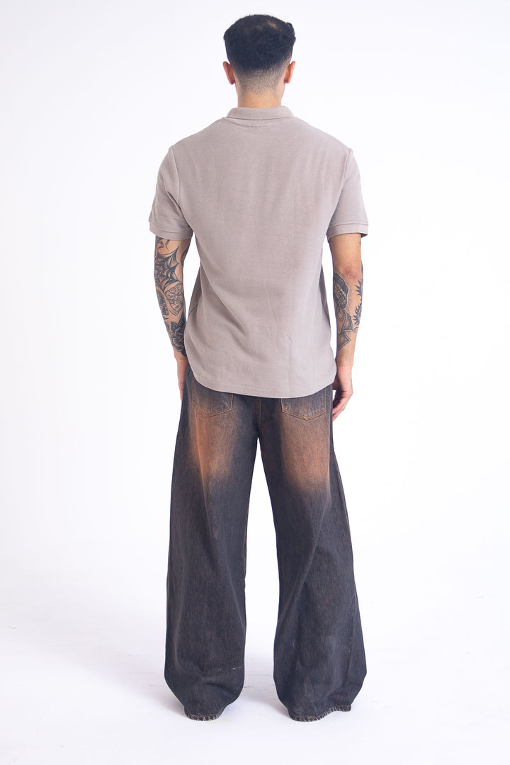 SuperBaggy Jeans: Orange Tint