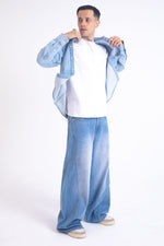 Load image into Gallery viewer, SuperBaggy Jeans: Ocean Blue
