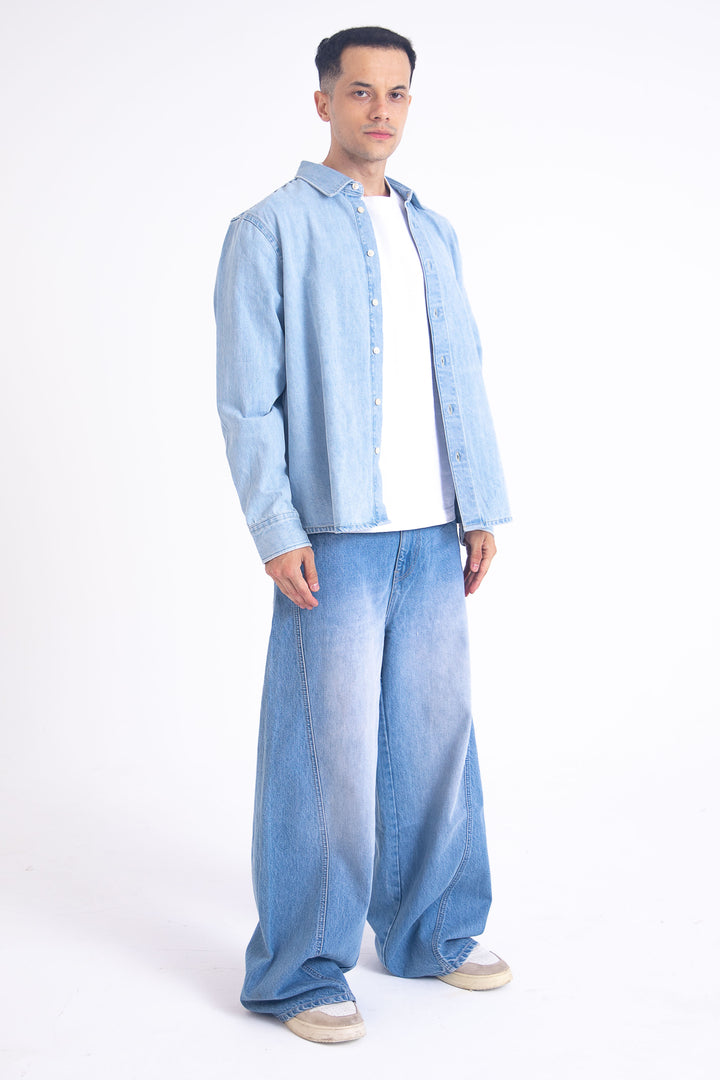 SuperBaggy Jeans: Ocean Blue