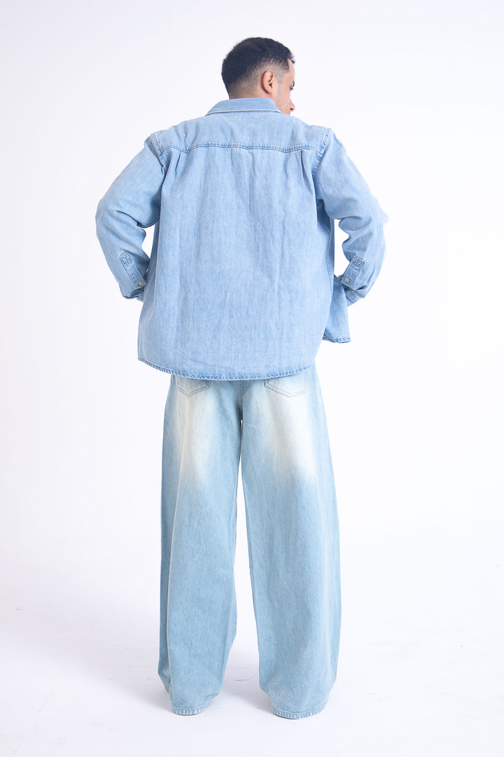 SuperBaggy Jeans: Tinted Ice