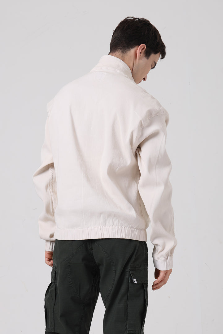 Corduroy Alpine Pullover- White
