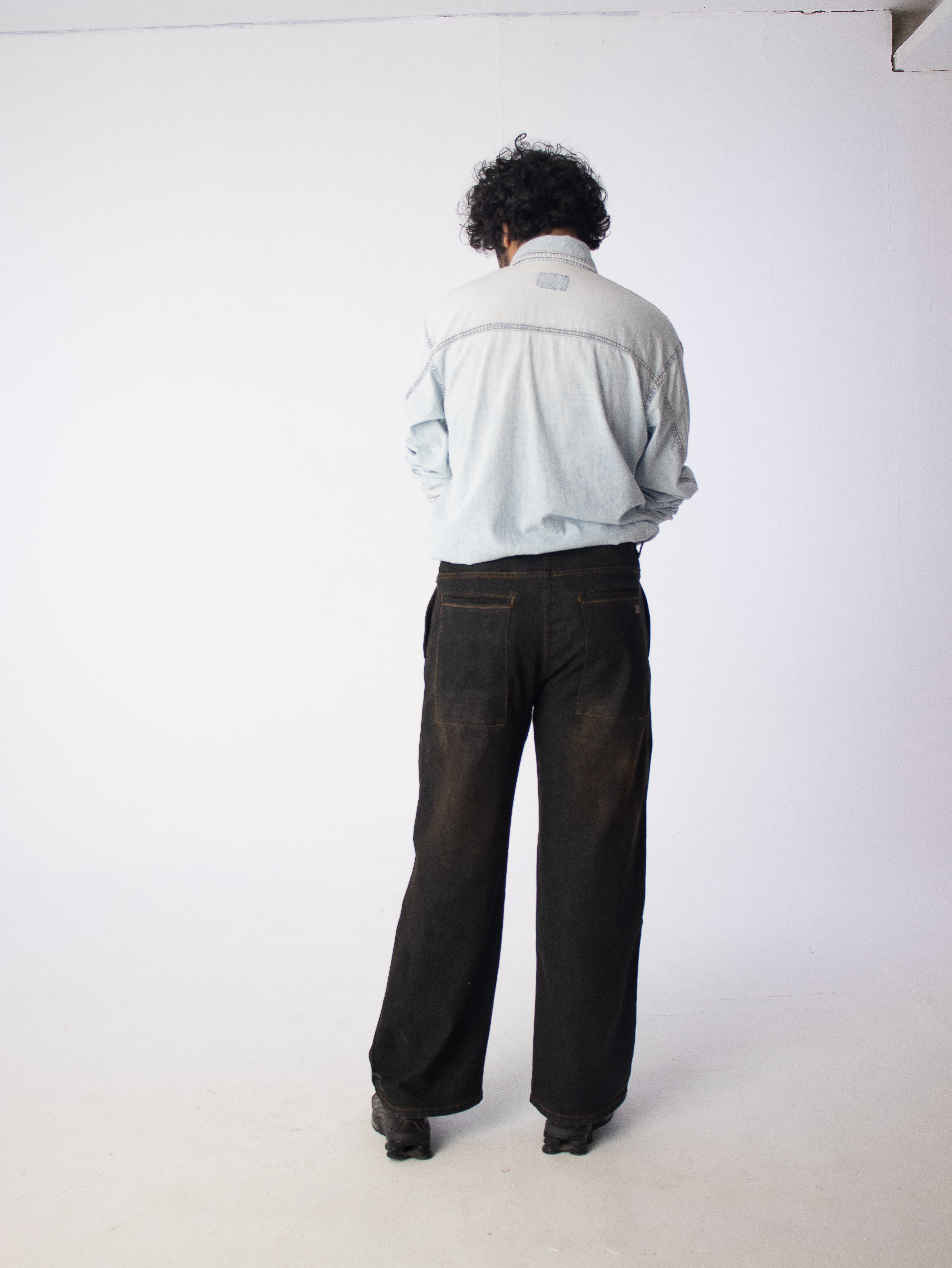 Zero Ounce Denim Kurta: Ice